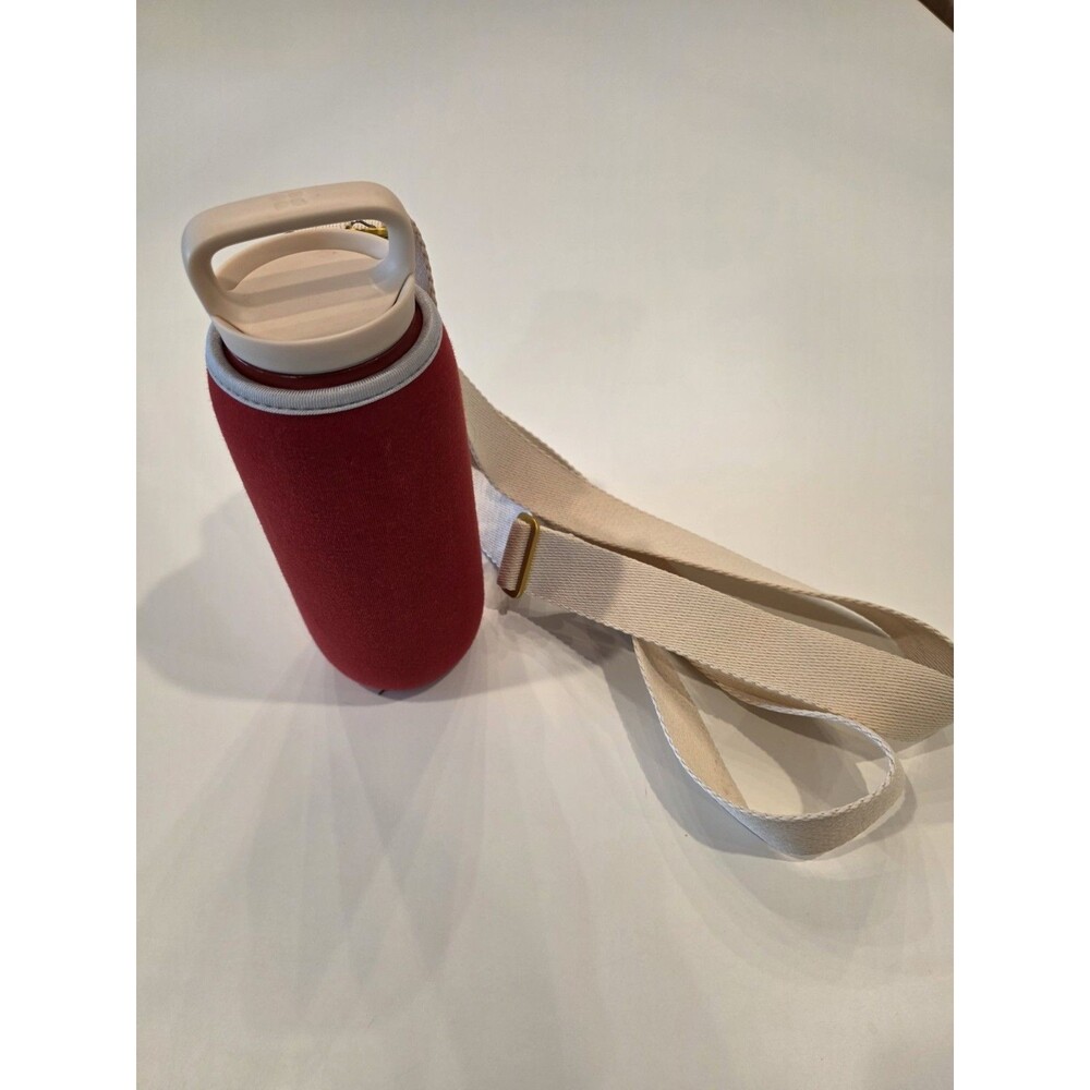 Waterdrop All Purpose Thermo Bottle 20oz Red With Neoprene Holder And Strap